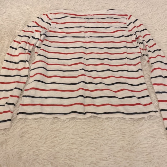 Abercrombie kids black and red striped long sleeve shirt - Picture 2 of 3